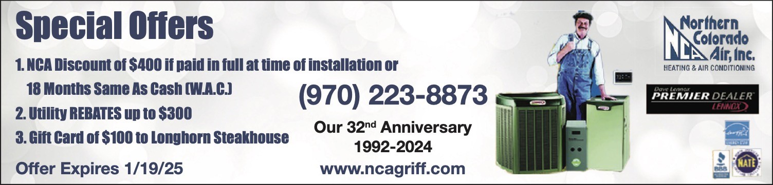 1. NCA Discount of $400 if paid in full at time of installation or 18 Months Same As Cash (W.A.C.) 2. Utility REBATES up to $300 3. Gift Card of $100 to Longhorn Steakhouse